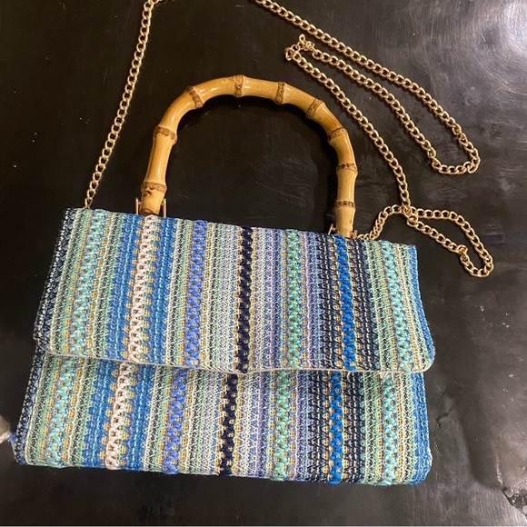 HAUTE HIPPIE CROSSBODY WOVEN EMBROIDERED BAG NWOT - Picture 2 of 6